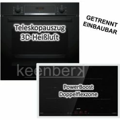 Bestpreis 💯 HERDSET Bosch Backofen Teleskopauszug Mit Gorenje Induktionskochfeld - Autark, 80 Cm NEU 🛒